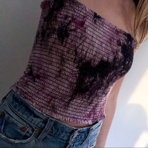 Tie dye tube top